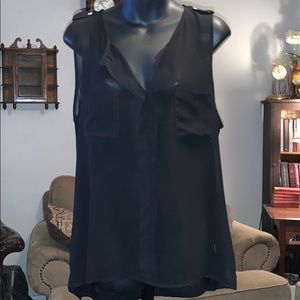 Beautiful black blouse NWOT
